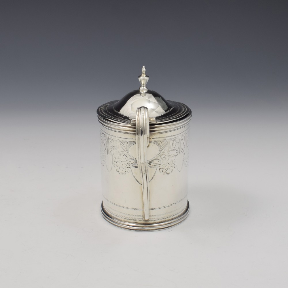 Georgian Silver Oval Mustard Pot 1797 Solomon Hougham  View IV