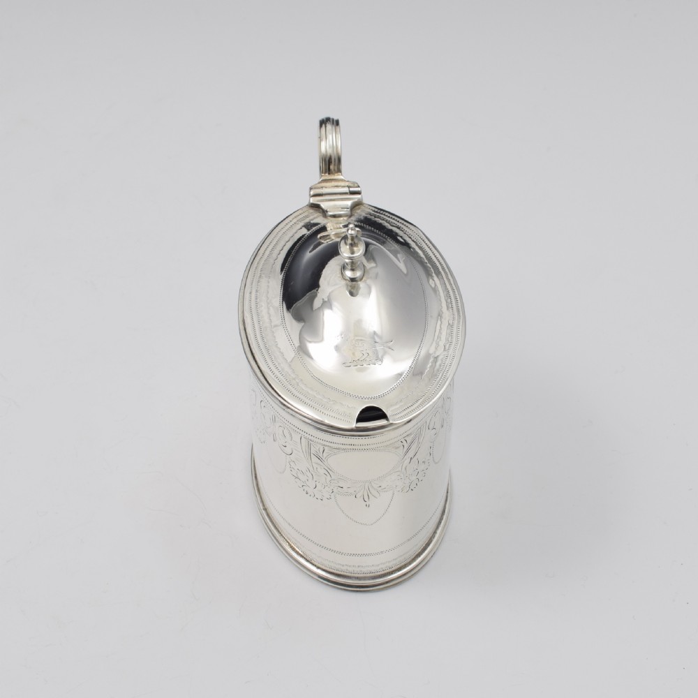 Georgian Silver Oval Mustard Pot 1797 Solomon Hougham  View VII
