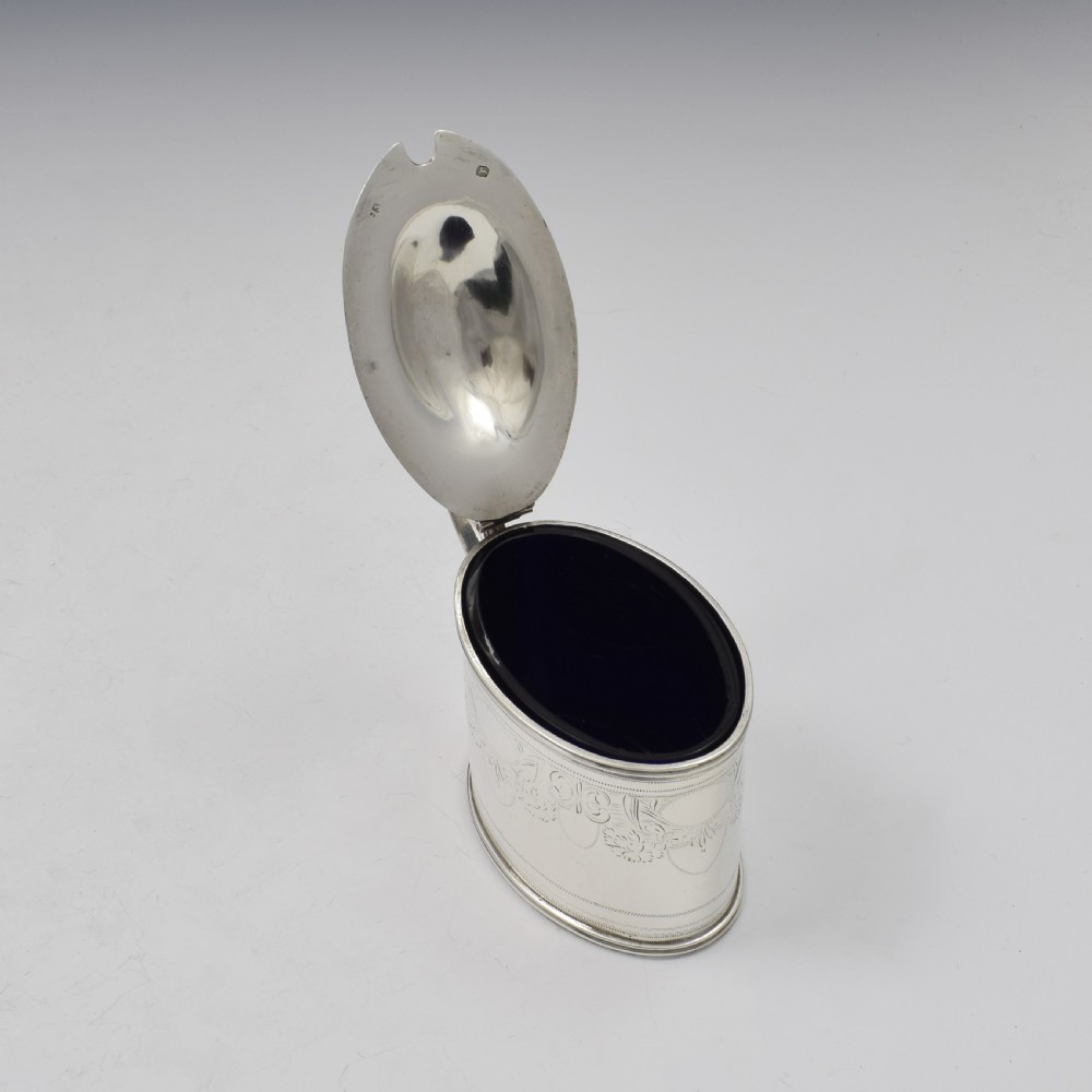 Georgian Silver Oval Mustard Pot 1797 Solomon Hougham  View VIII