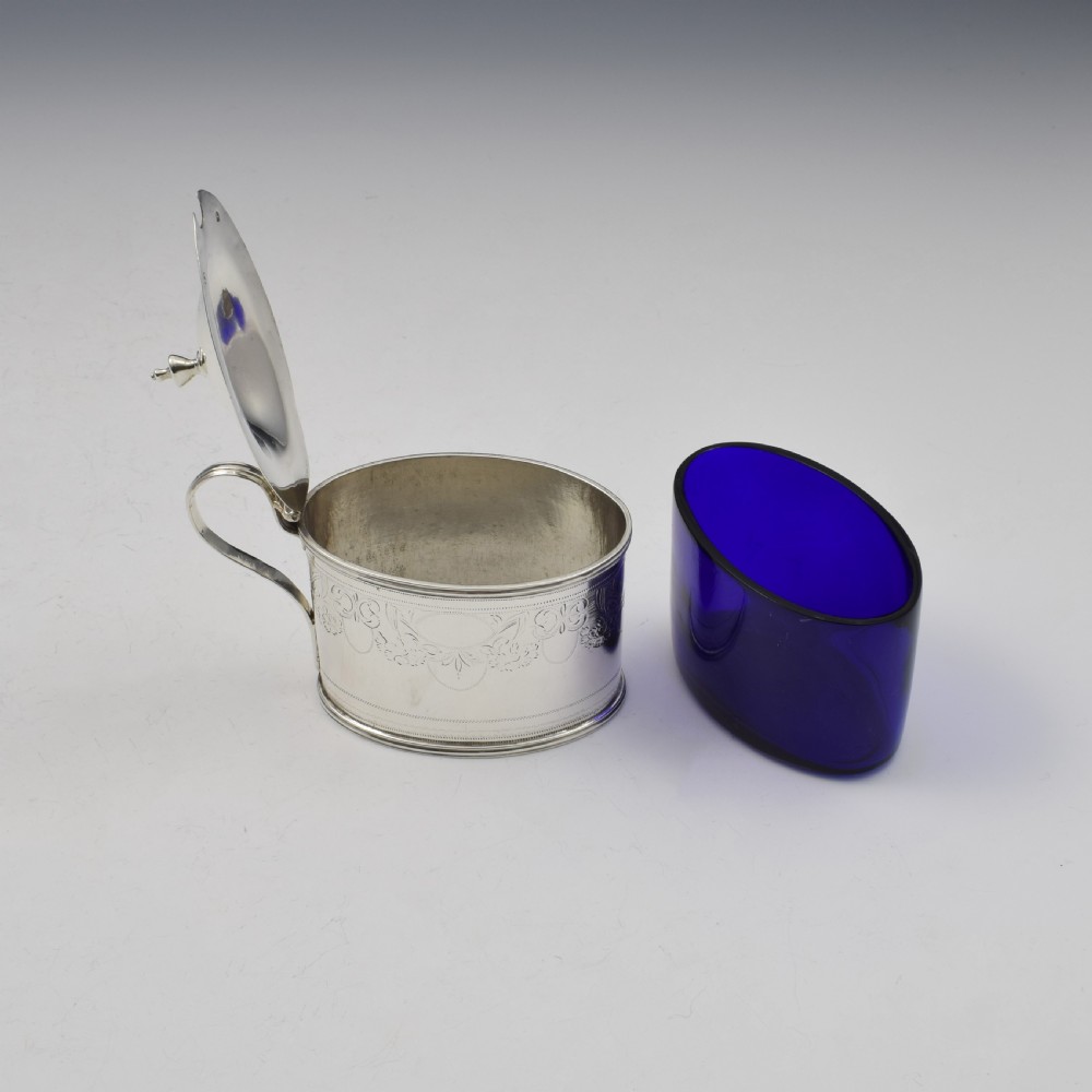 Georgian Silver Oval Mustard Pot 1797 Solomon Hougham  View X
