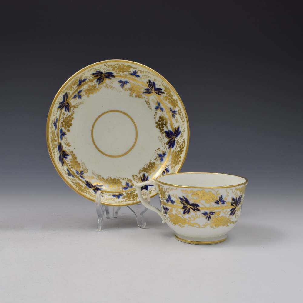 Bloor Derby Porcelain Tea Cup & Saucer c.1820