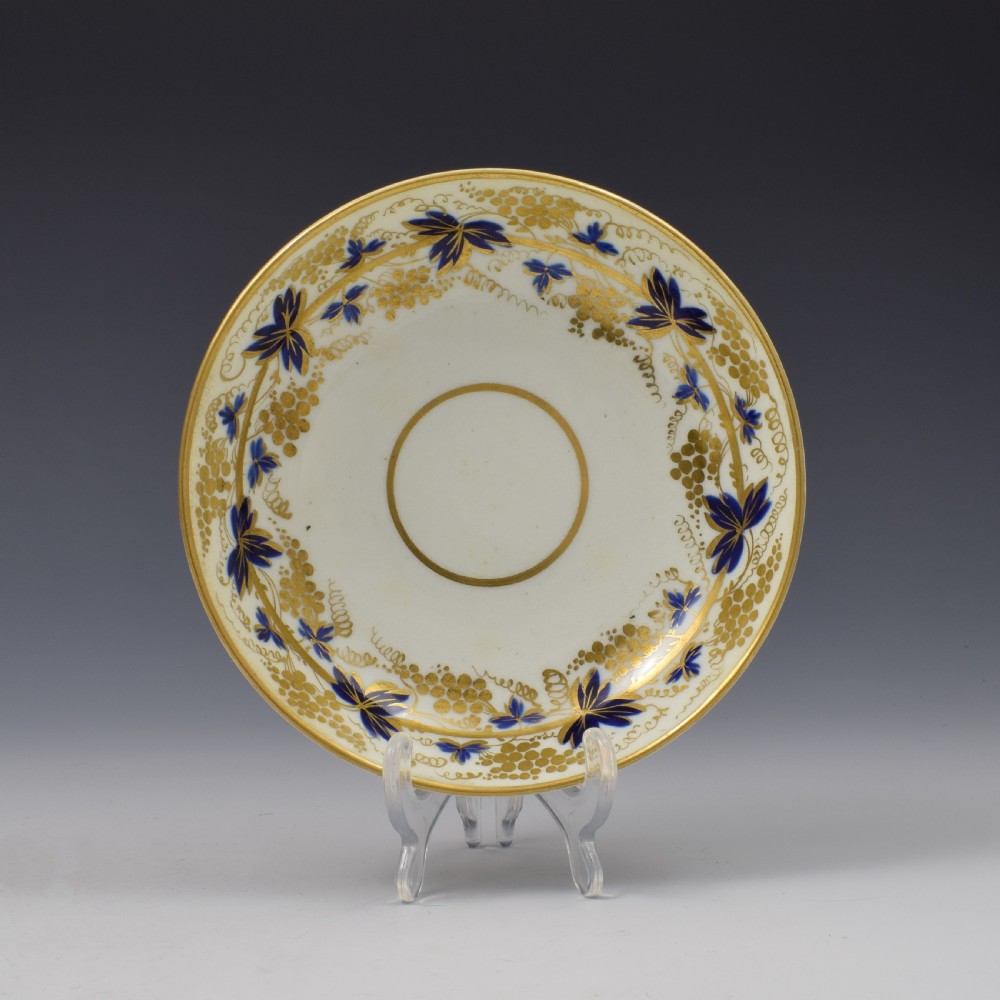 Bloor Derby Porcelain Tea Cup & Saucer c.1820 View II