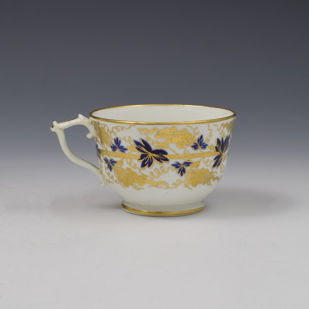 Bloor Derby Porcelain Tea Cup & Saucer c.1820 View III