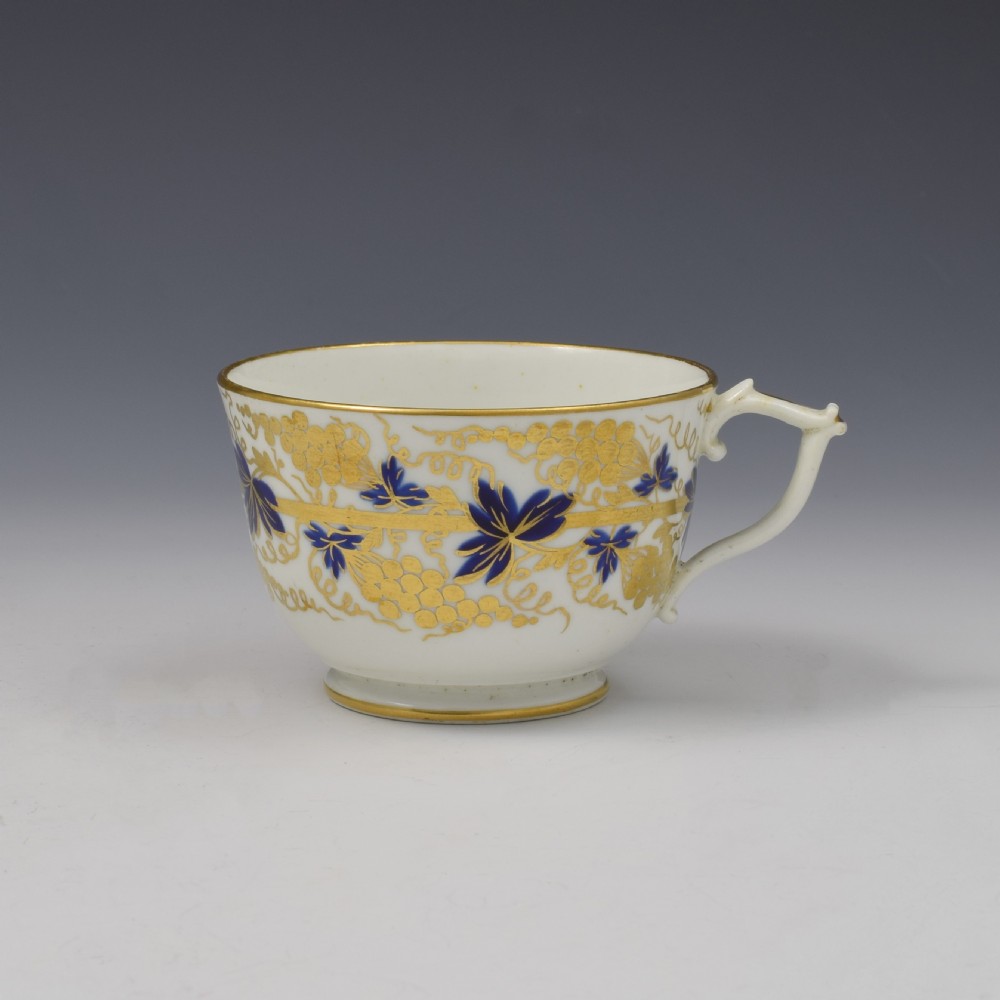 Bloor Derby Porcelain Tea Cup & Saucer c.1820 View VI