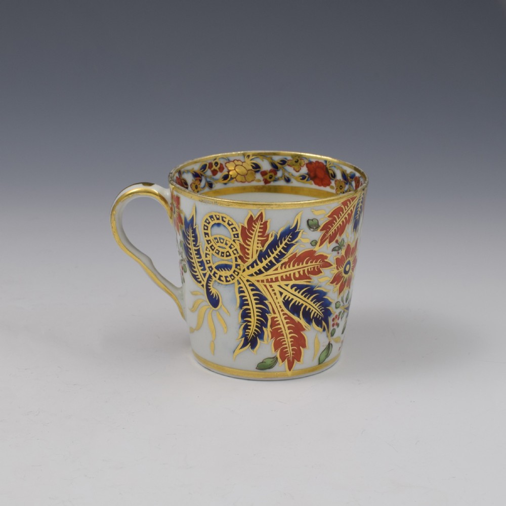 Chamberlain Worcester Porcelain Tobacco Leaf Coffee Can 263