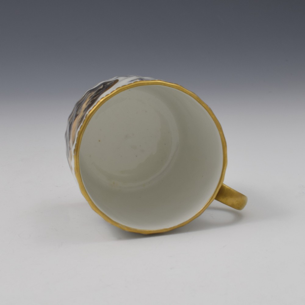 Flight & Barr Worcester Porcelain Landscape View Spiral Fluted Coffee Can c.1795 View VII