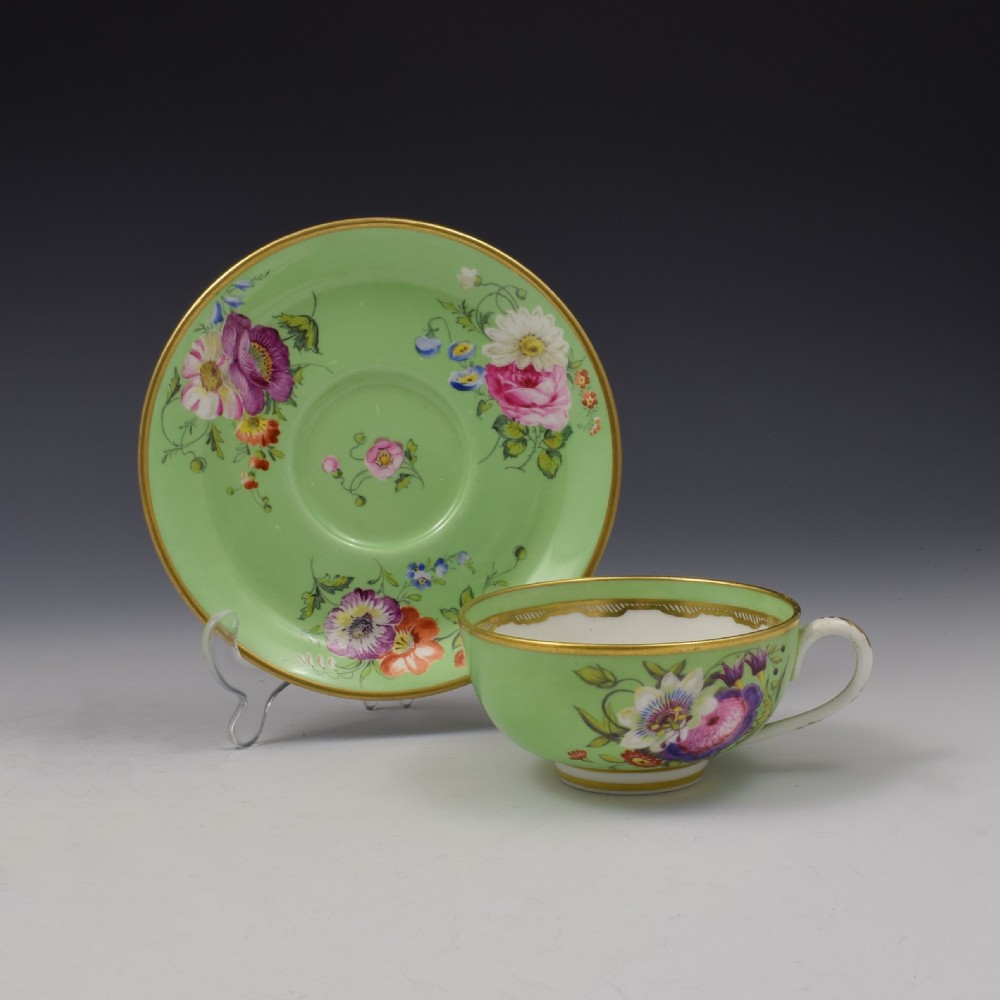 King Street Derby Porcelain Tea Cup & Saucer