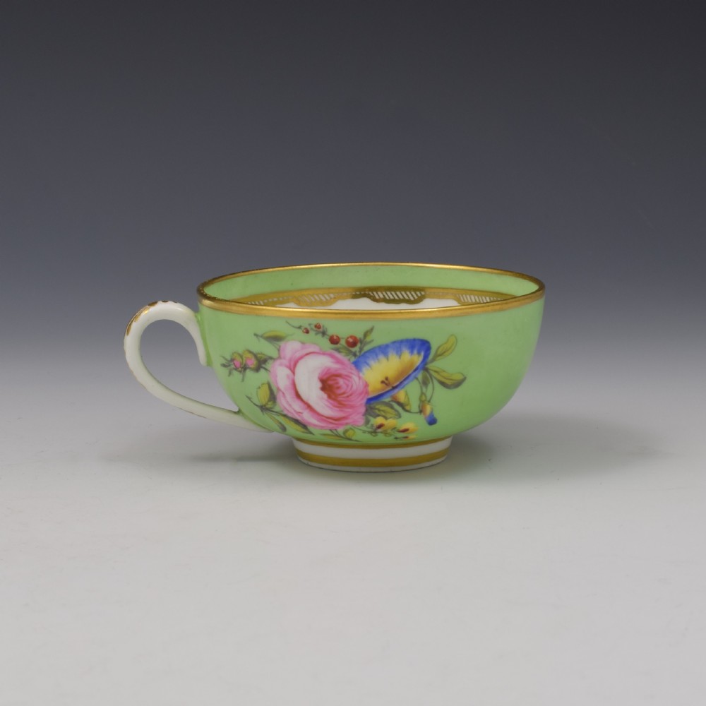 King Street Derby Porcelain Tea Cup & Saucer View V