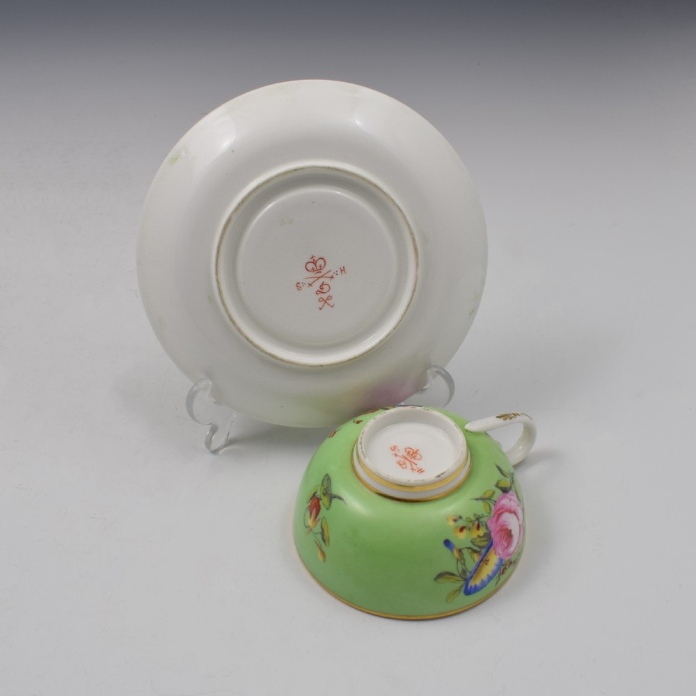King Street Derby Porcelain Tea Cup & Saucer View VIII
