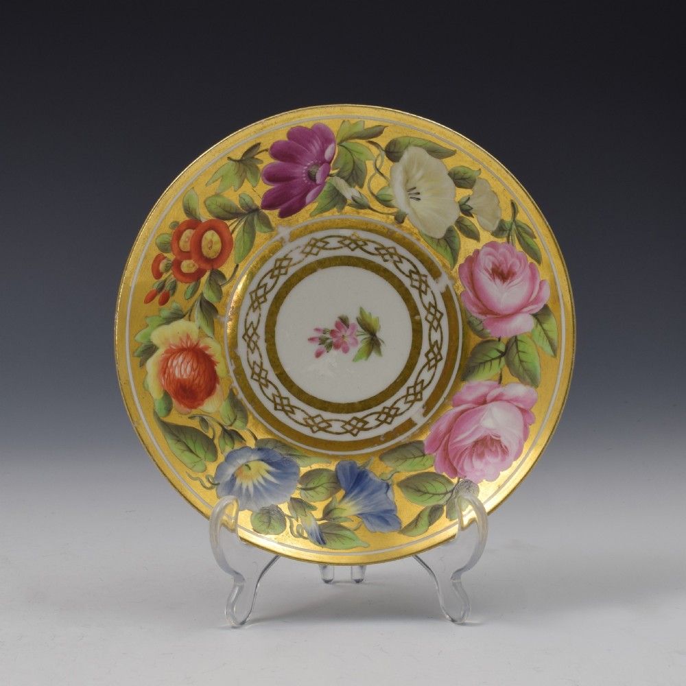 Fine Regency Coalport Marquis Of Anglesey Tea Cup & Saucer c.1815 View III