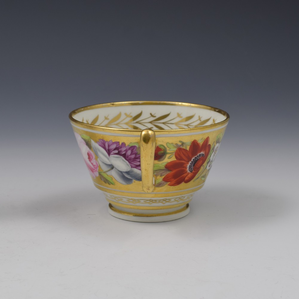 Fine Regency Coalport Marquis Of Anglesey Tea Cup & Saucer c.1815 View VII
