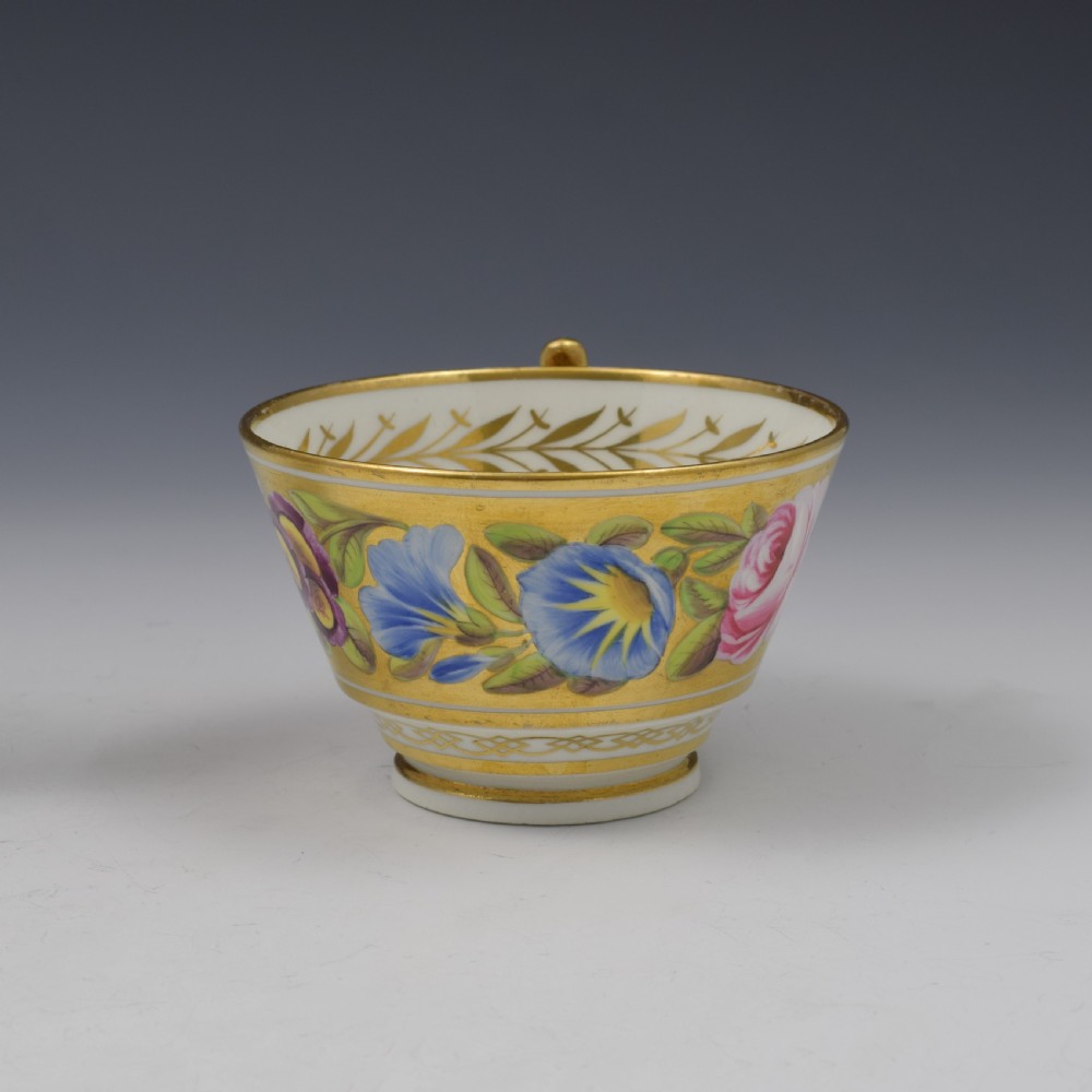 Fine Regency Coalport Marquis Of Anglesey Tea Cup & Saucer c.1815 View IX