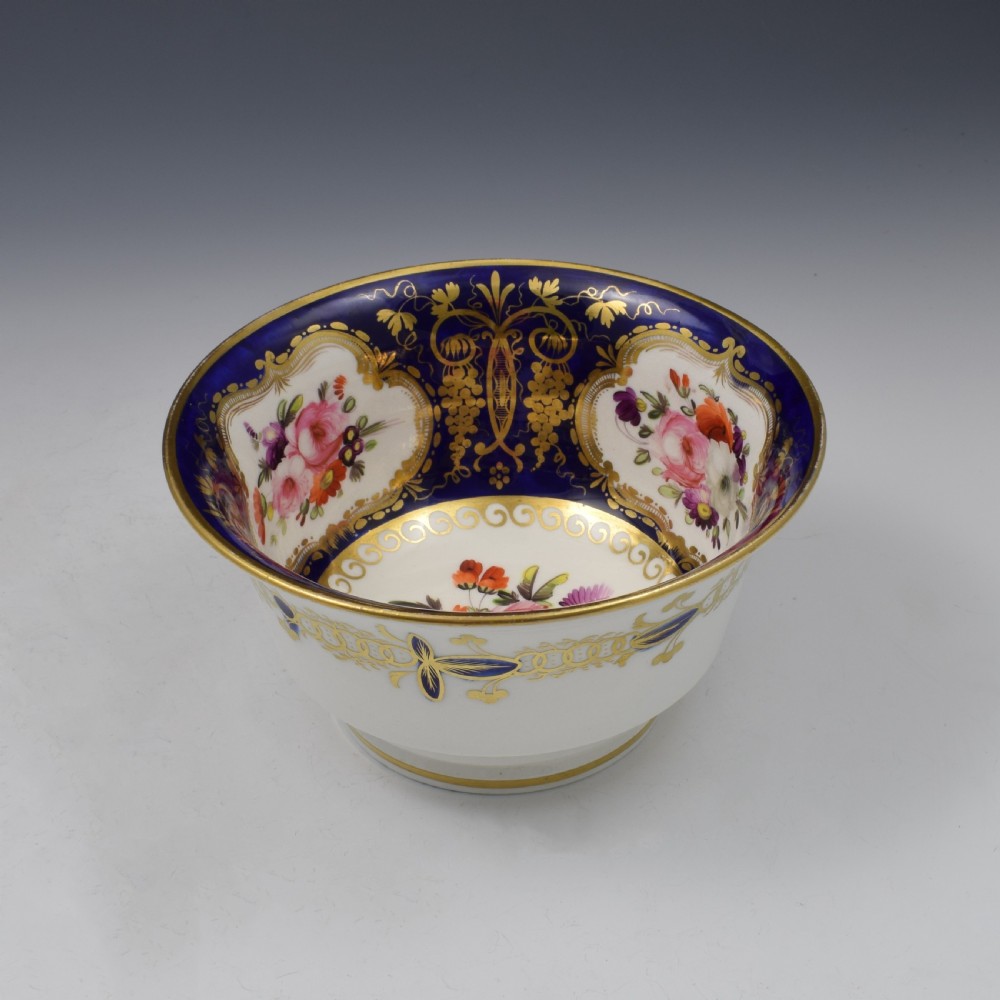 Large Regency Coalport Porcelain Slop Bowl c.1820
