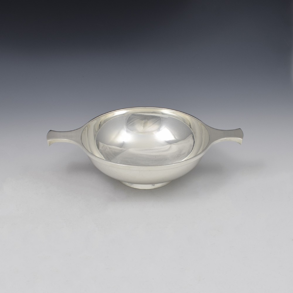 Large Sterling Silver Quaich Joseph Gloster Ltd 1937