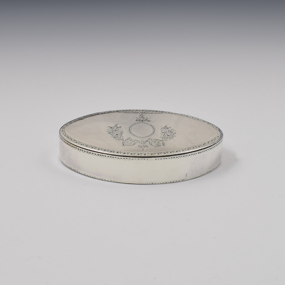 Very Large Georgian Silver Oval Snuff Box c.1800 Phipps & Robinson View VI