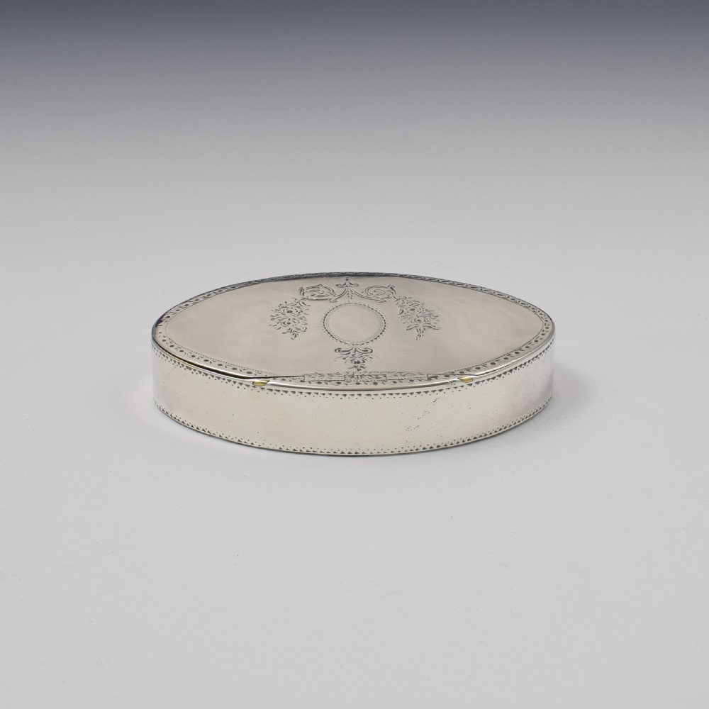 Very Large Georgian Silver Oval Snuff Box c.1800 Phipps & Robinson View VIII