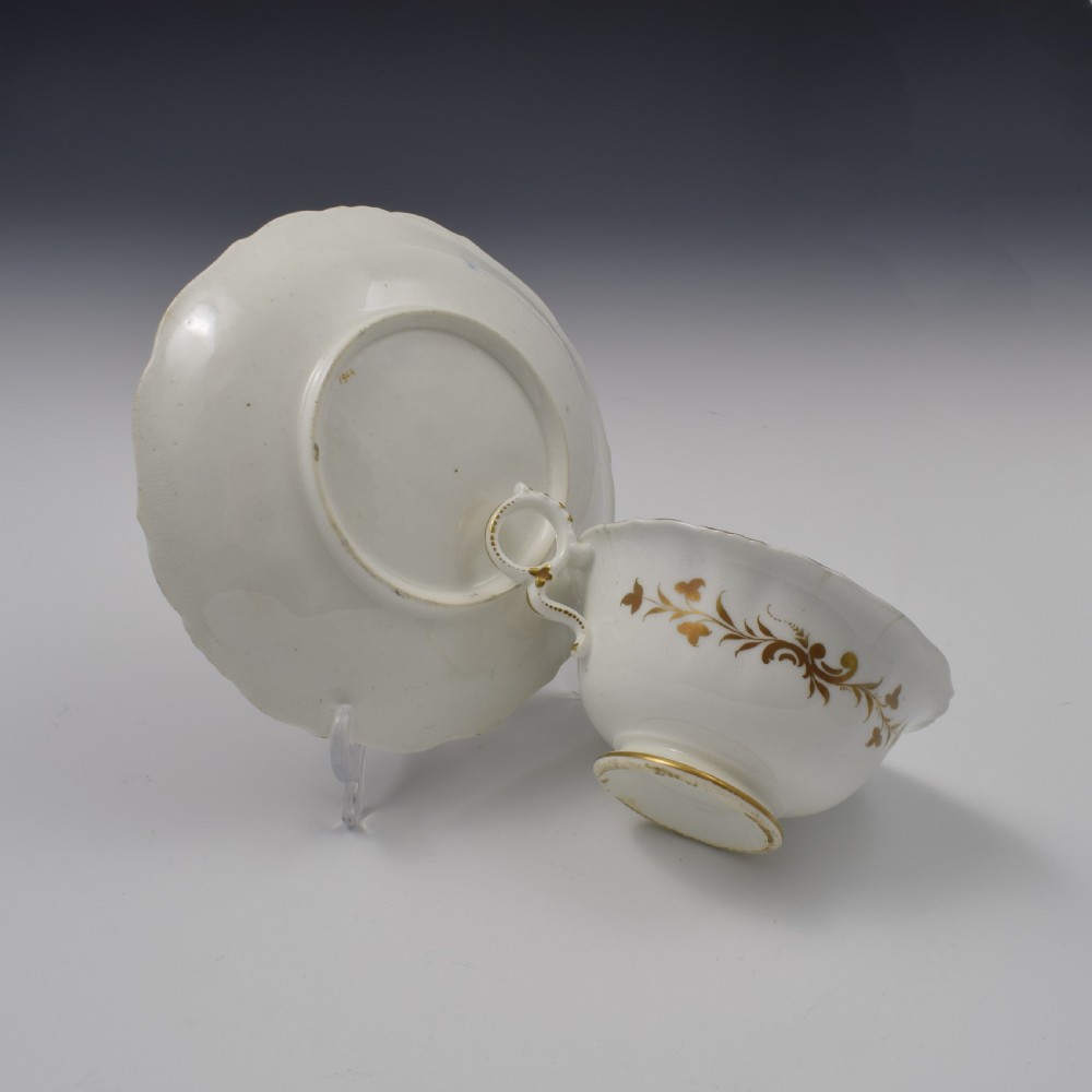 Grainger's Worcester Porcelain Fancy Birds Tea Cup & Saucer Pattern 1944 c.1835 View XI