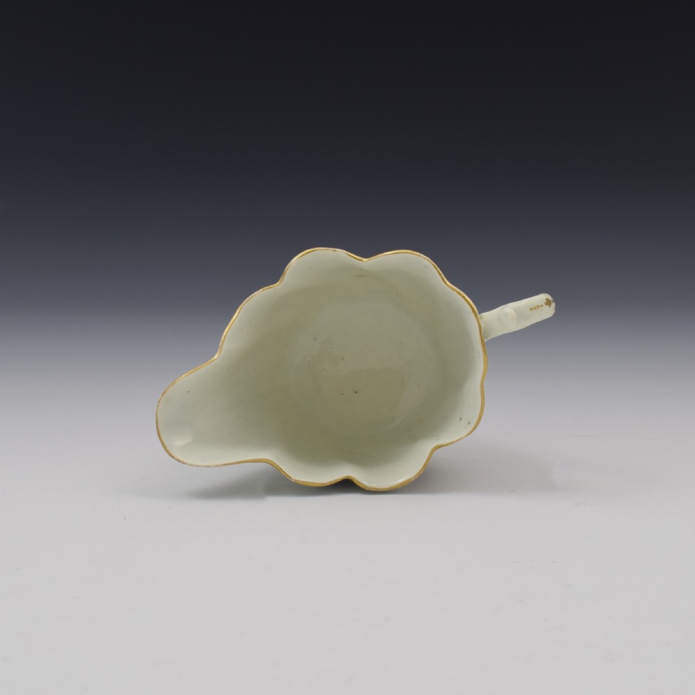First Period Worcester Porcelain Chelsea Ewer Creamboat c.1765 View IX