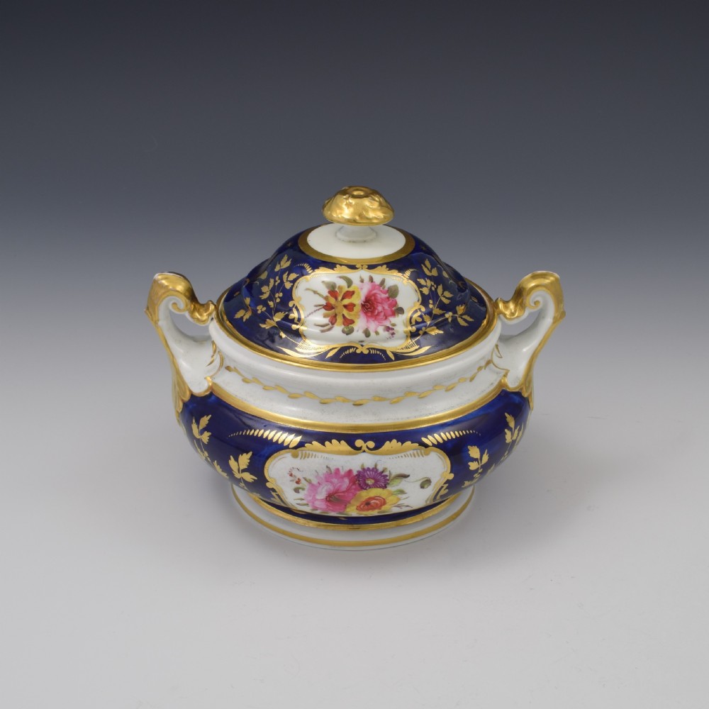 Davenport Regency Porcelain Sugar Box / Sucrier Pattern 745