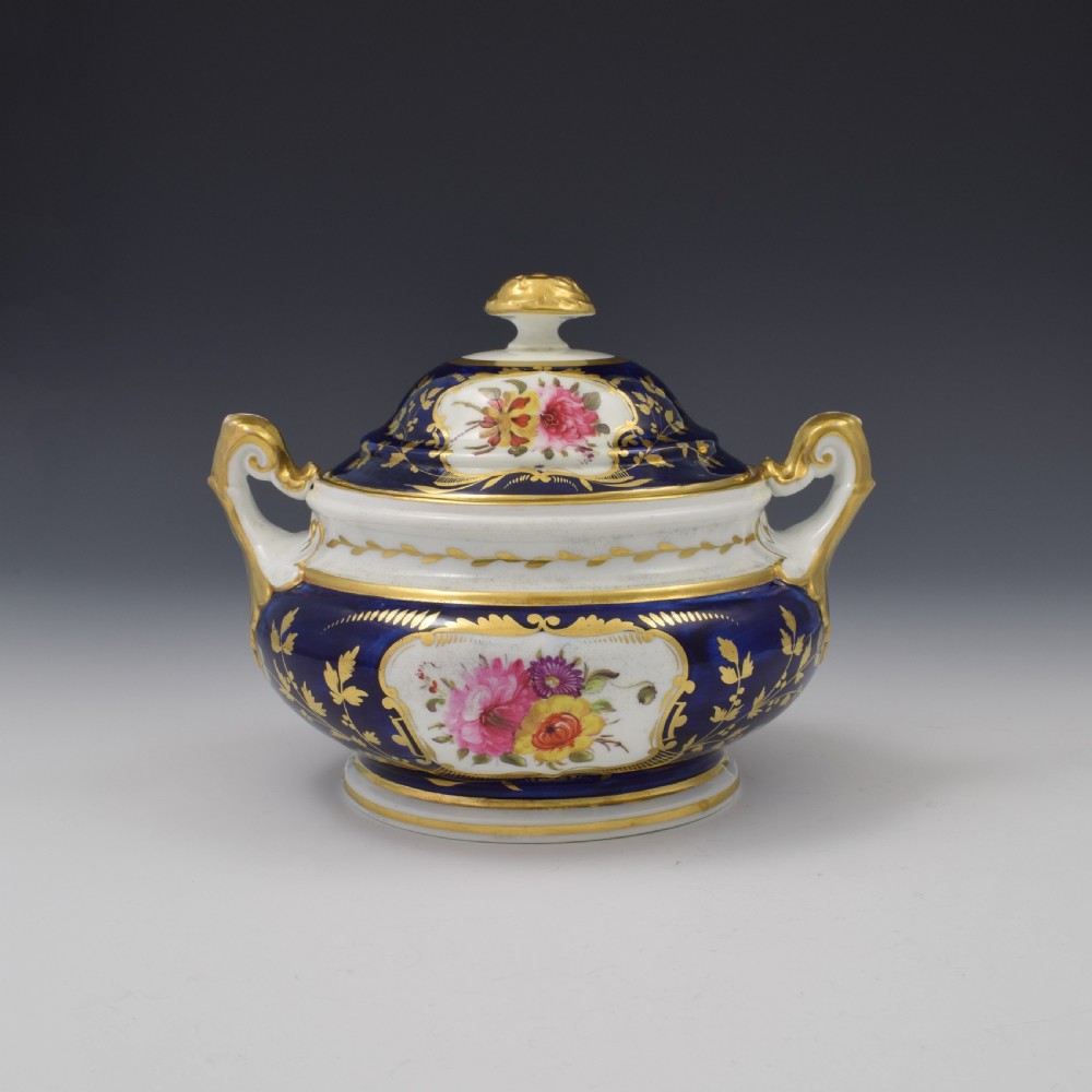 Davenport Regency Porcelain Sugar Box / Sucrier Pattern 745 View II