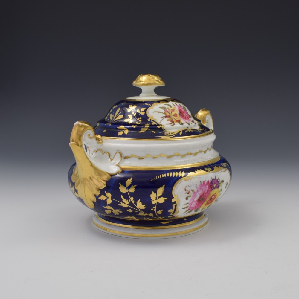 Davenport Regency Porcelain Sugar Box / Sucrier Pattern 745 View III