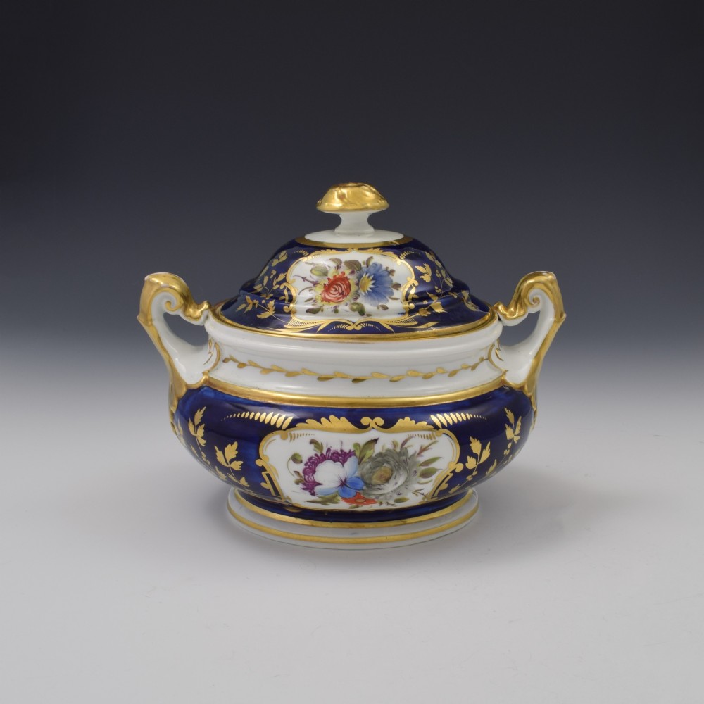 Davenport Regency Porcelain Sugar Box / Sucrier Pattern 745 View V