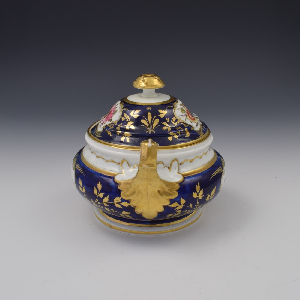 Davenport Regency Porcelain Sugar Box / Sucrier Pattern 745 View VI