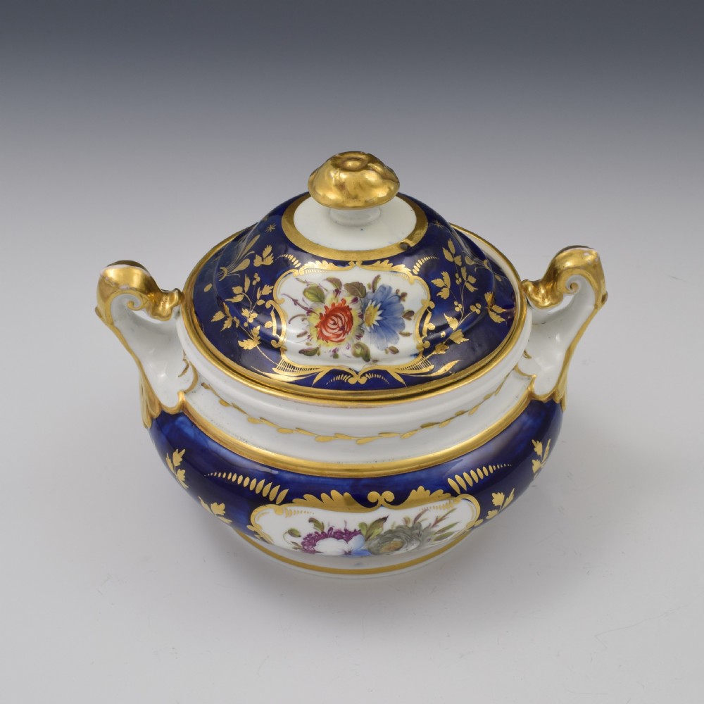 Davenport Regency Porcelain Sugar Box / Sucrier Pattern 745 View VII