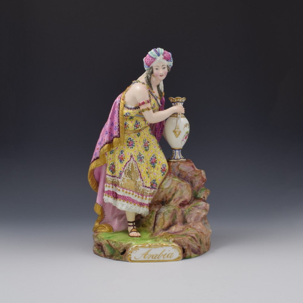 Rare Large Minton Porcelain Figure Arabia Model 137 c.1848