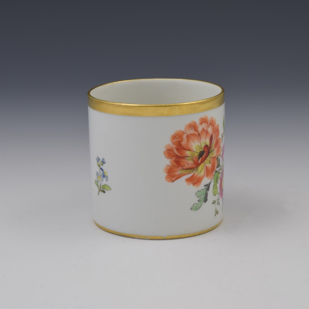 Meissen Marcolini Period Porcelain Coffee Can & Saucer c.1790 View V