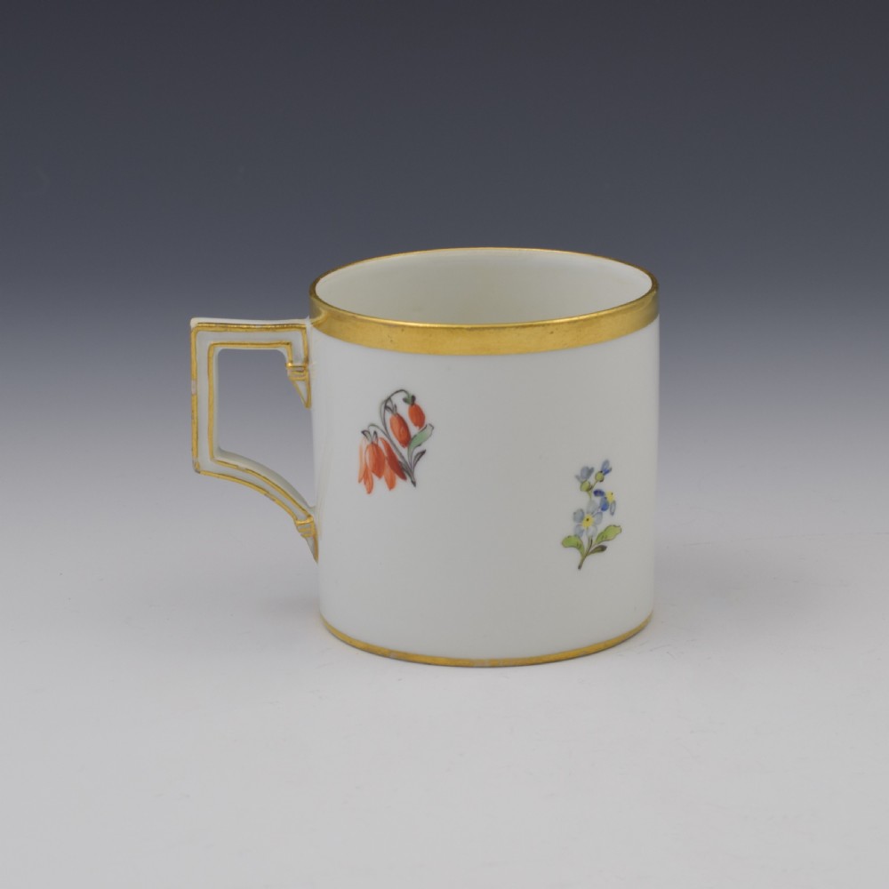 Meissen Marcolini Period Porcelain Coffee Can & Saucer c.1790 View VI