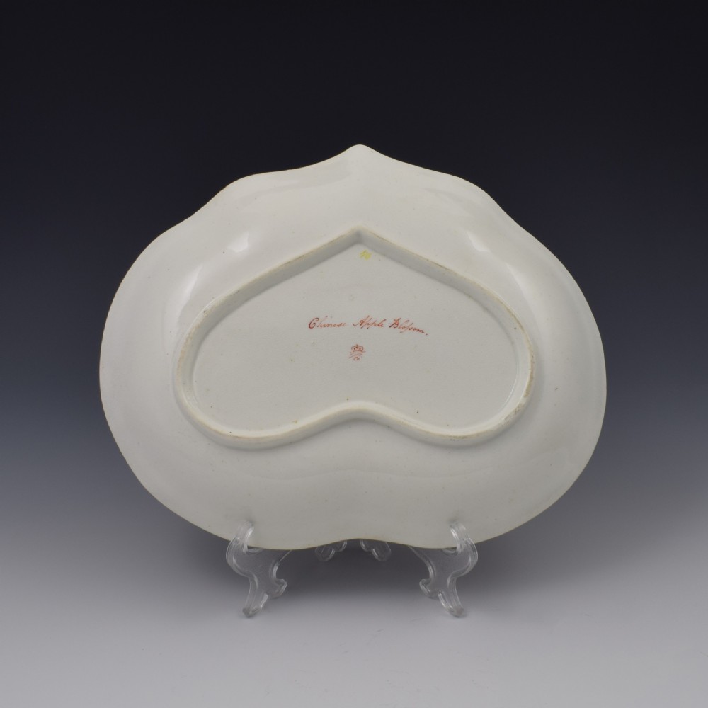 Derby Porcelain Botanical Compotier Dessert Dish Chinese Apple Blossom c.1806 View V
