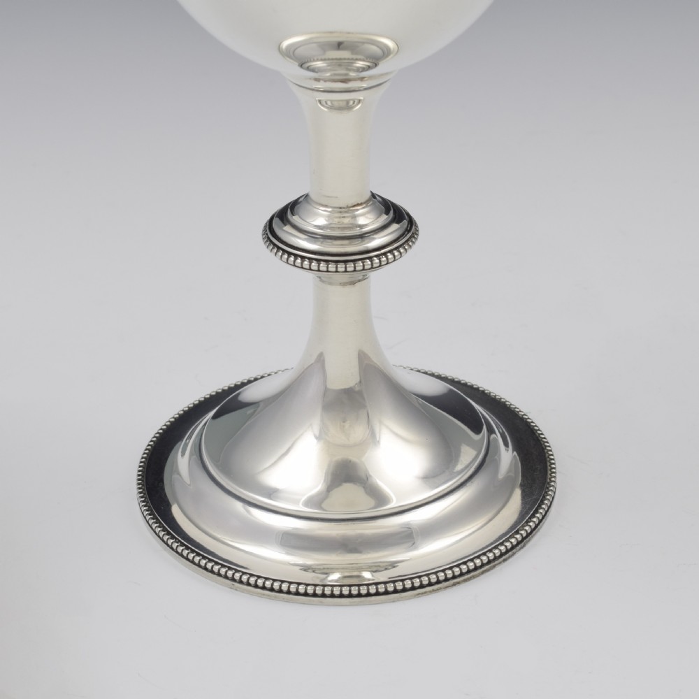 Large Art Deco Silver Goblet Wine Goblet / Trophy Cup View VII