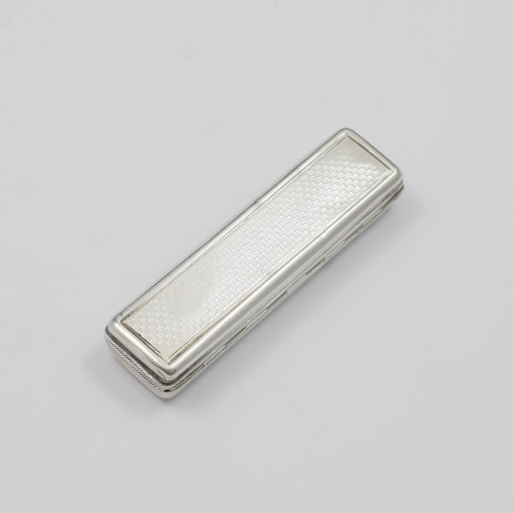 George III Silver Toothpick Box Georgian c.1810 View III