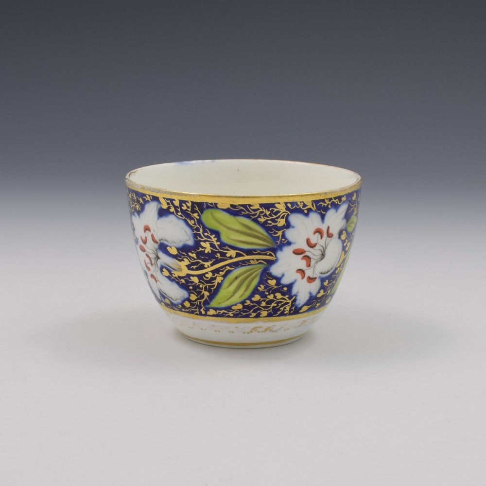 Georgian New Hall Porcelain Tea Cup & Saucer Pattern 921 c.1800 View IV