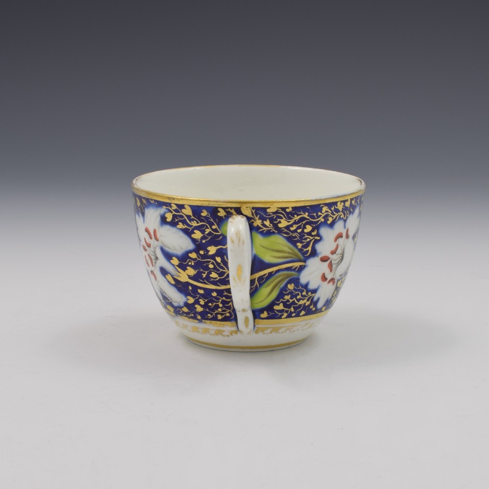 Georgian New Hall Porcelain Tea Cup & Saucer Pattern 921 c.1800 View VI