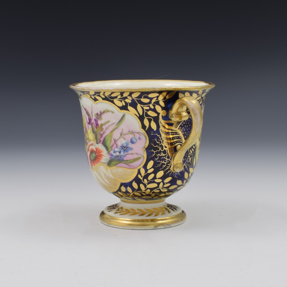 Georgian Minton Porcelain Chocolate Cup Pattern 780 c.1815 View X