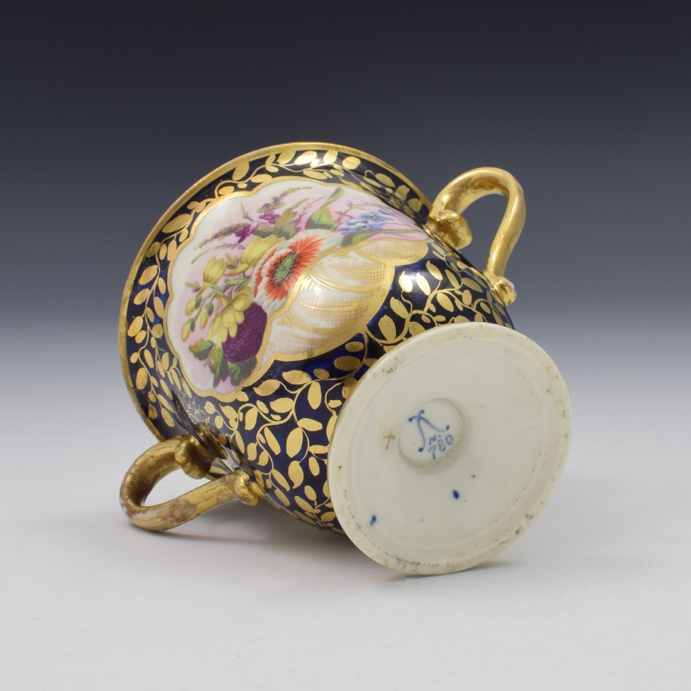 Georgian Minton Porcelain Chocolate Cup Pattern 780 c.1815 View XI
