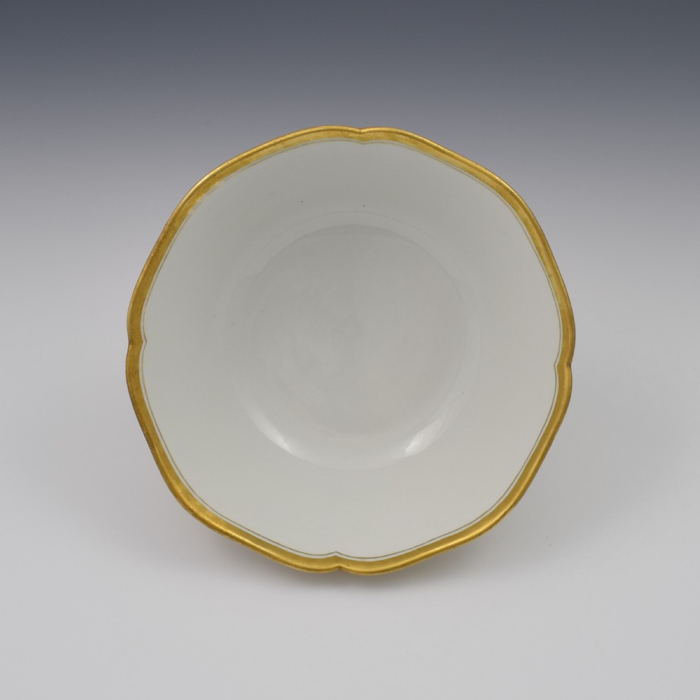 Large Flight, Barr & Barr Worcester Porcelain Gilt Seaweed Bowl c.1815 View IX