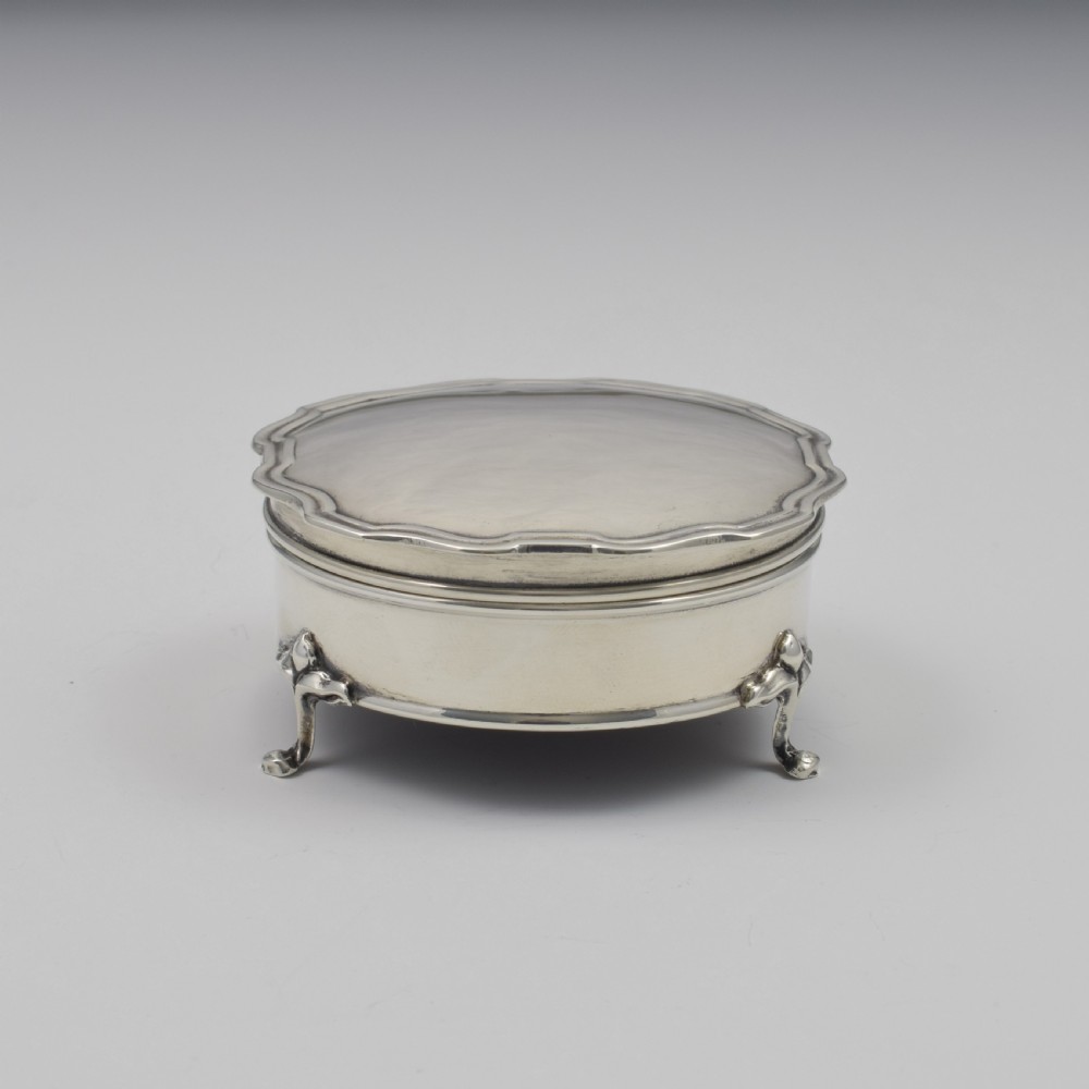 Pretty Art Nouveau Silver Jewellery Box  View II