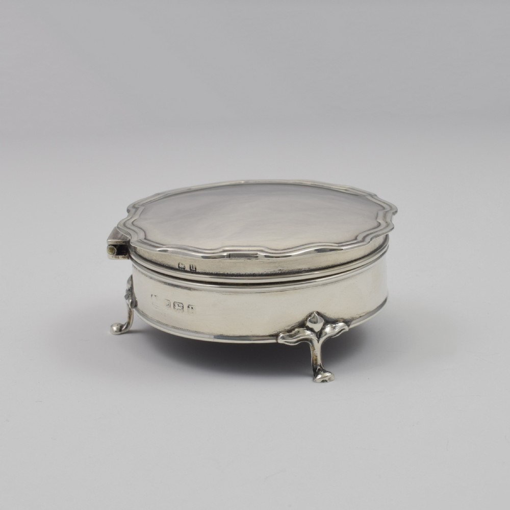 Pretty Art Nouveau Silver Jewellery Box  View VII