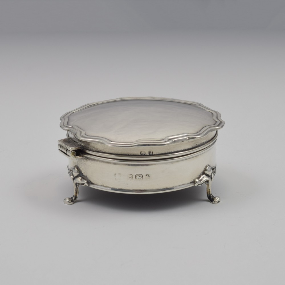 Pretty Art Nouveau Silver Jewellery Box  View VIII