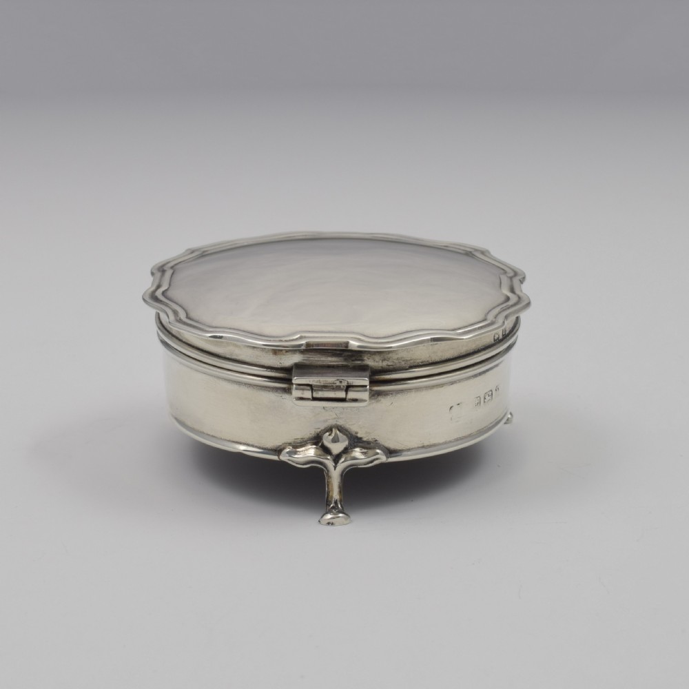 Pretty Art Nouveau Silver Jewellery Box  View IX
