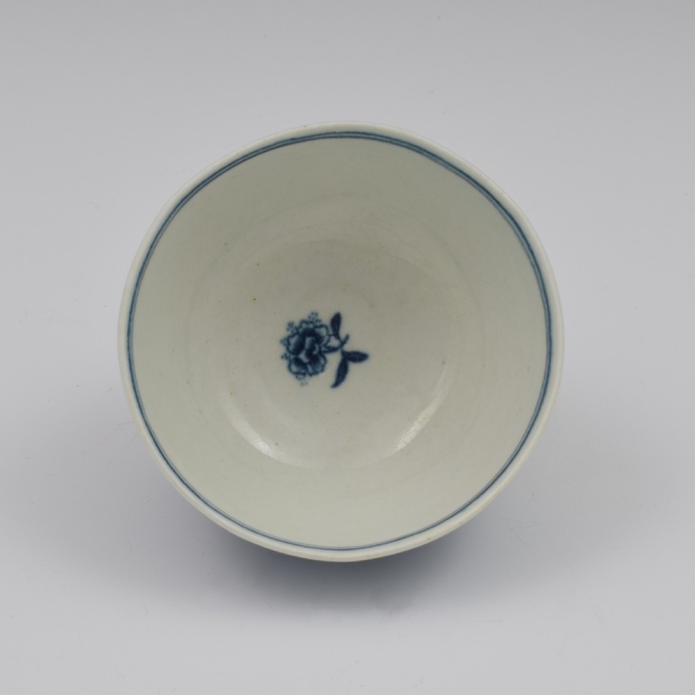 First Period Worcester Porcelain Fence Pattern Tea Bowl & Saucer c.1770 View VII
