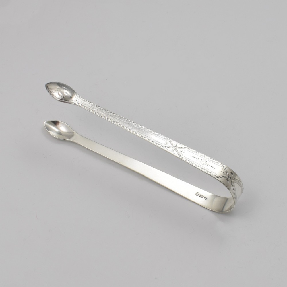 Georgian Silver Sugar Tongs Peter & Ann Bateman 1793
