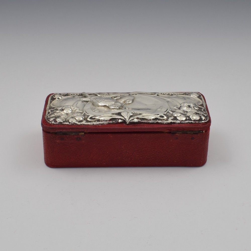 Edwardian Art Nouveau Silver Mounted Jewellery / Sewing Box View VII