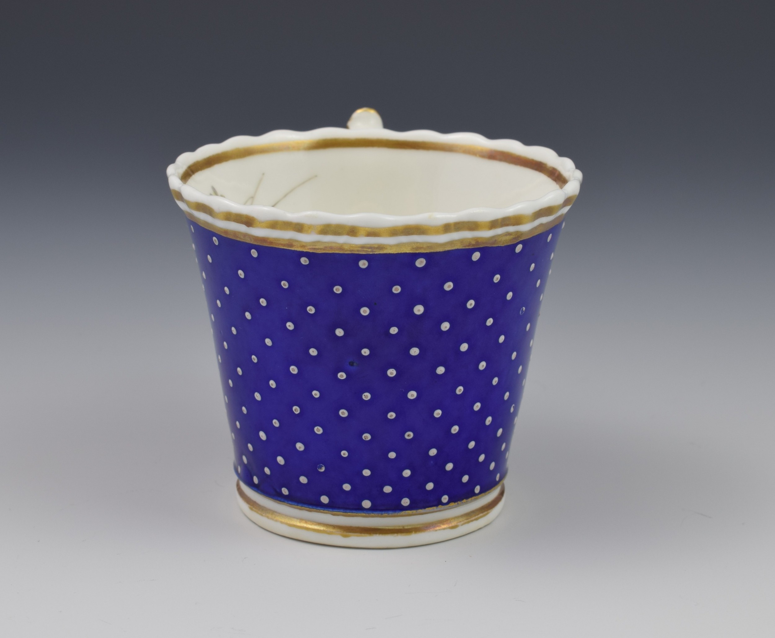 Regency Chamberlain Porcelain Coffee Cup & Saucer C.1820 Worcester