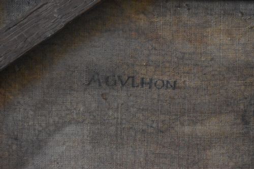 FRENCH SCHOOL MADONNA C1750 AGULHON OIL PAINTING - ADDITIONAL PHOTO 4