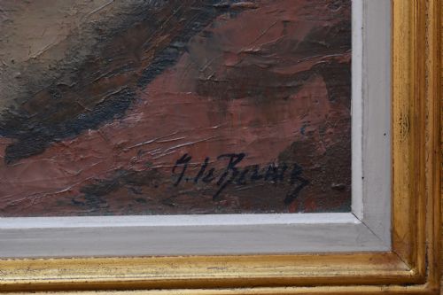 PIERRE MITIFFIOT DE BLAIR 18921956 OIL PAINTING POST IMPRESSIONIST NUDE - ADDITIONAL PHOTO 5