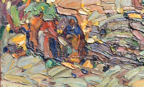 LOUIS PASTOUR 18761948 ART DECO 1928 FRENCH POST IMPRESSIONIST OIL PAINTING - ADDITIONAL PHOTO 2